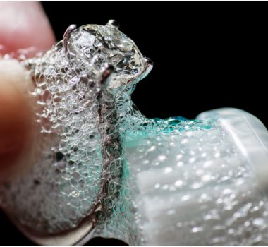 How do you keep your diamonds shiny and clean?
