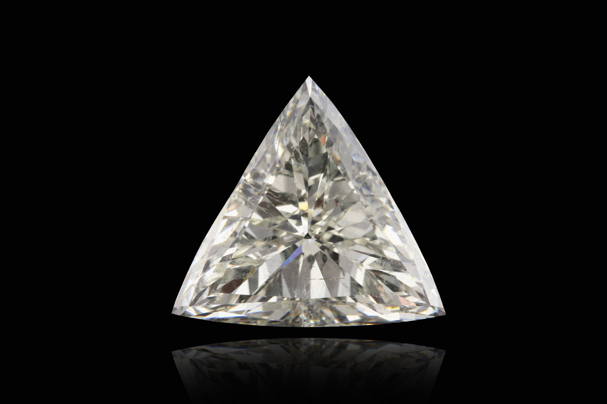 6.54 carat Triangle diamond J  SI2