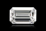 3 carat Emerald diamond D  VVS2