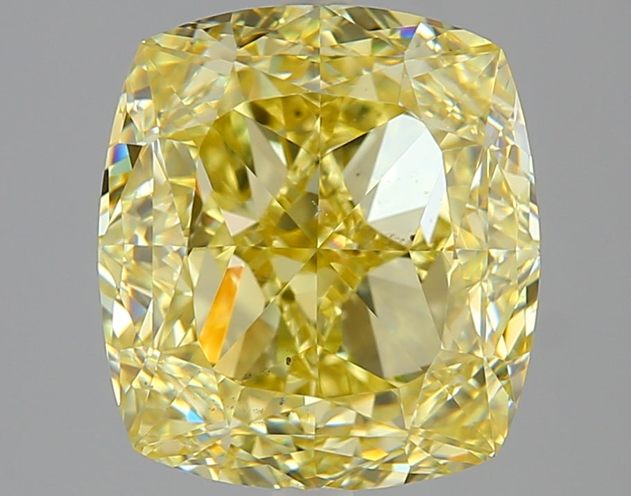 4.01 carat Cushion diamond Yellow SI1