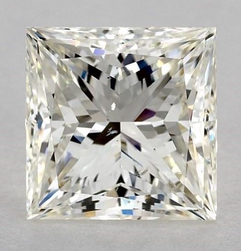 5.04 carat Princess diamond J SI2