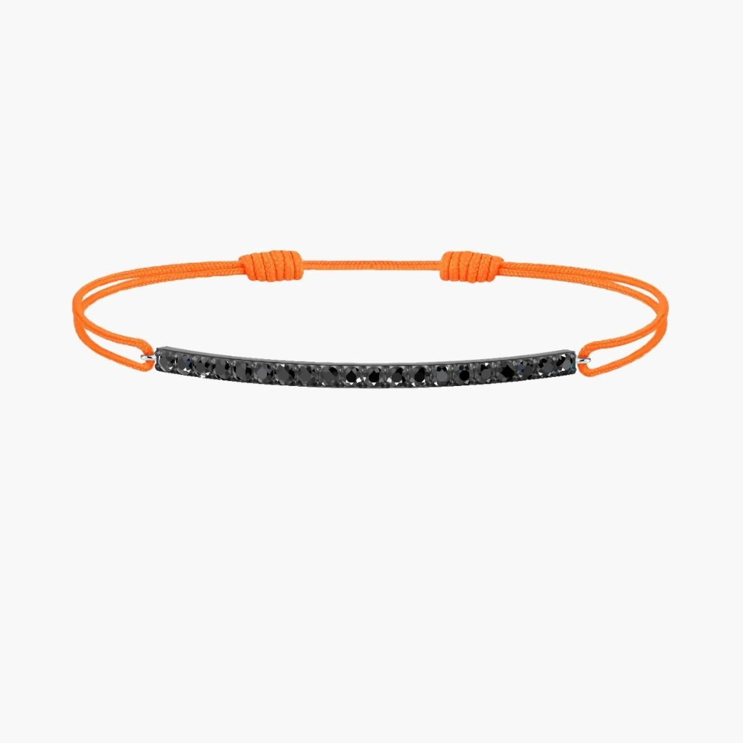 Black Diamond Bar Cord Bracelet