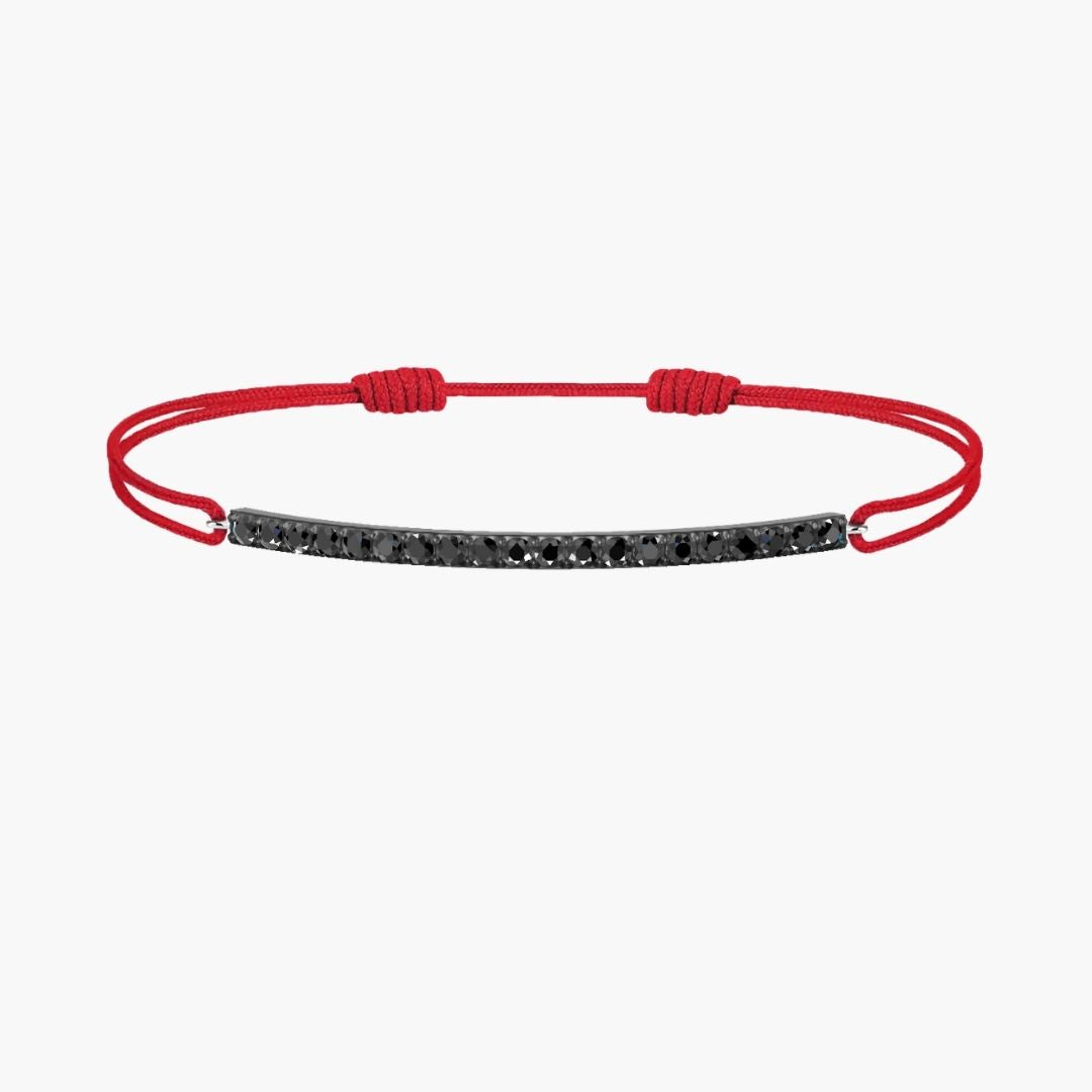 Black Diamond Bar Cord Bracelet