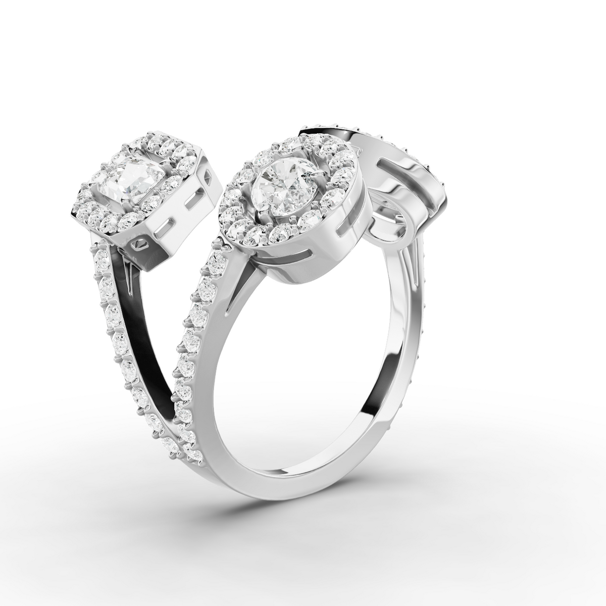 18K White Gold, 14K White Gold