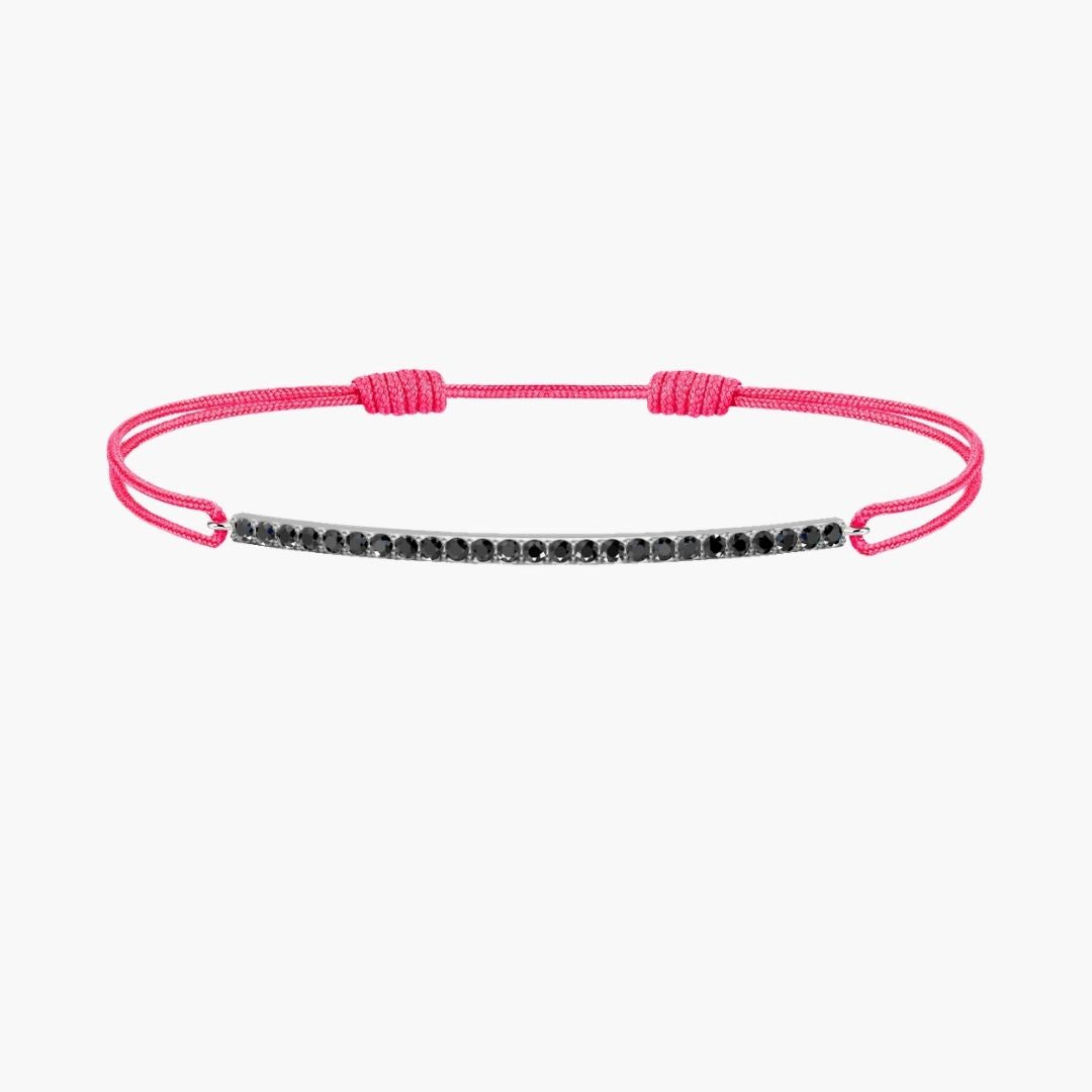 Black Diamond Bar Cord Bracelet