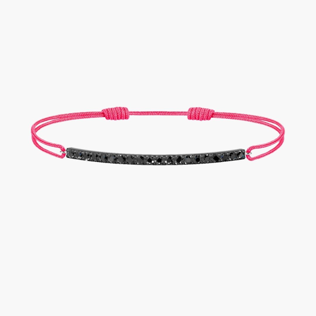 Black Diamond Bar Cord Bracelet