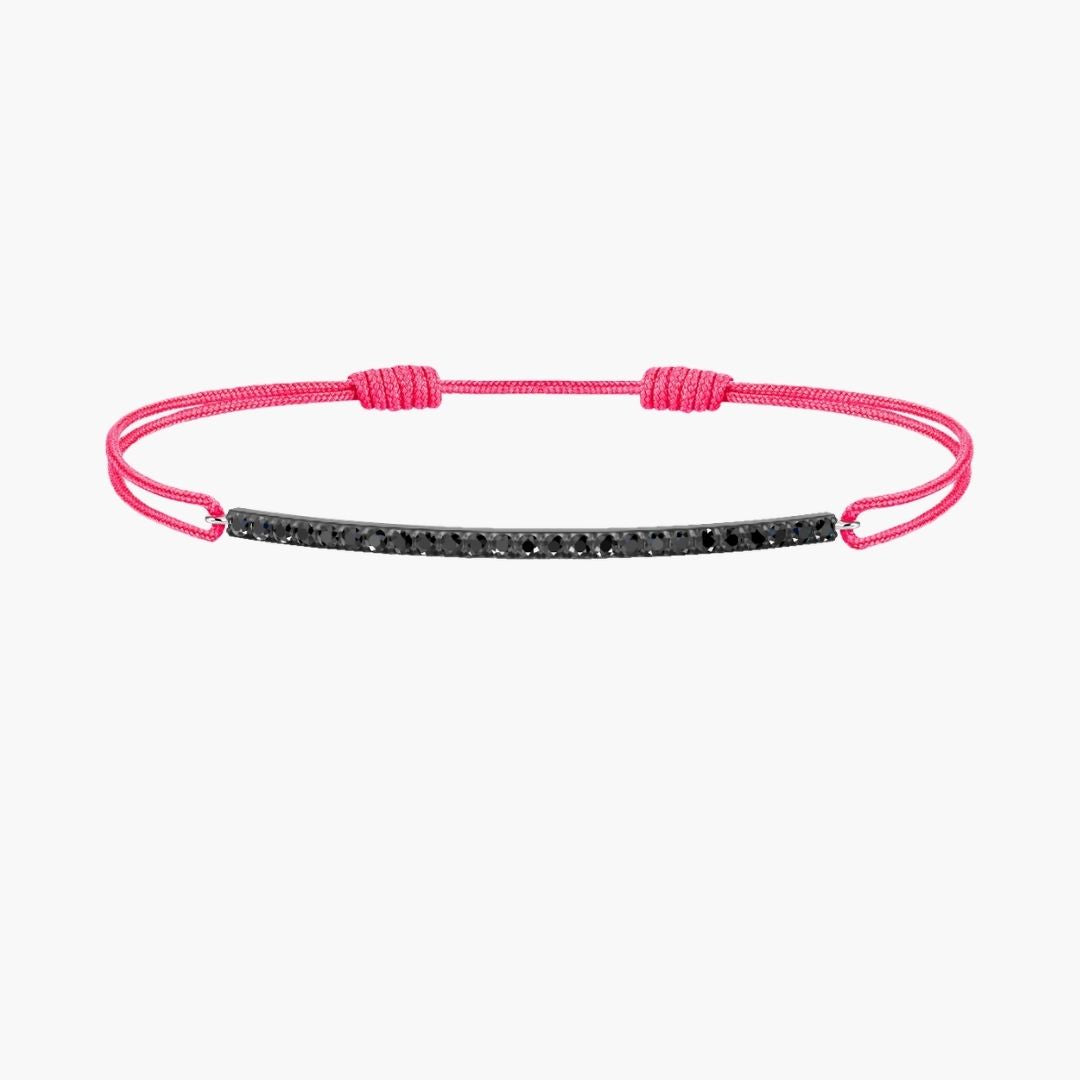 Black Diamond Bar Cord Bracelet