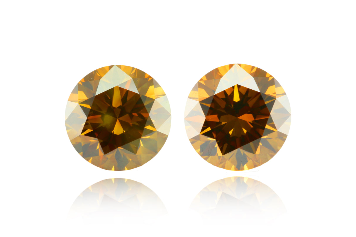 2.03 carat Round diamond  Brown SI2