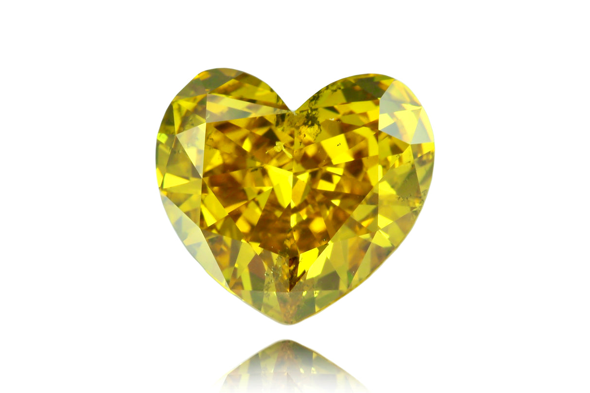 7.3 carat Heart diamond  Yellow SI2