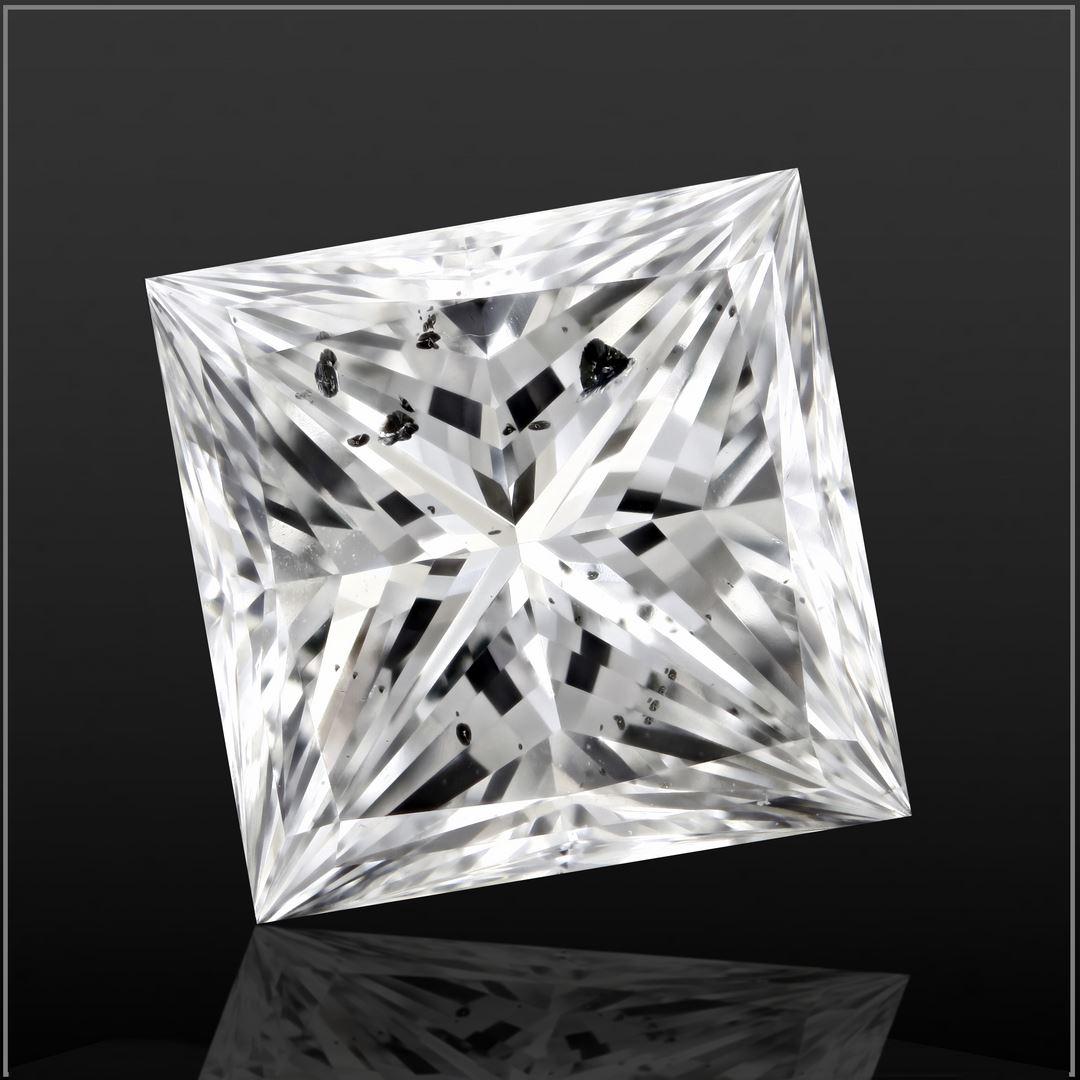 1.56 carat Princess diamond F SI2