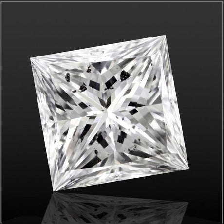 1.56 carat Princess diamond F SI2