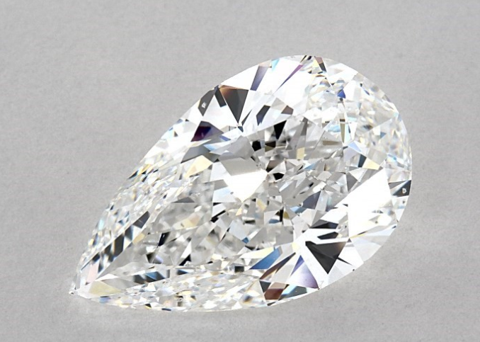 6.55 carat Pear diamond E SI1