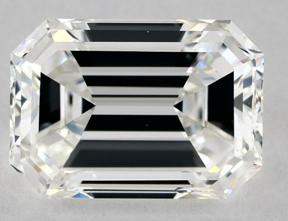 4.22 carat Emerald diamond H VS1