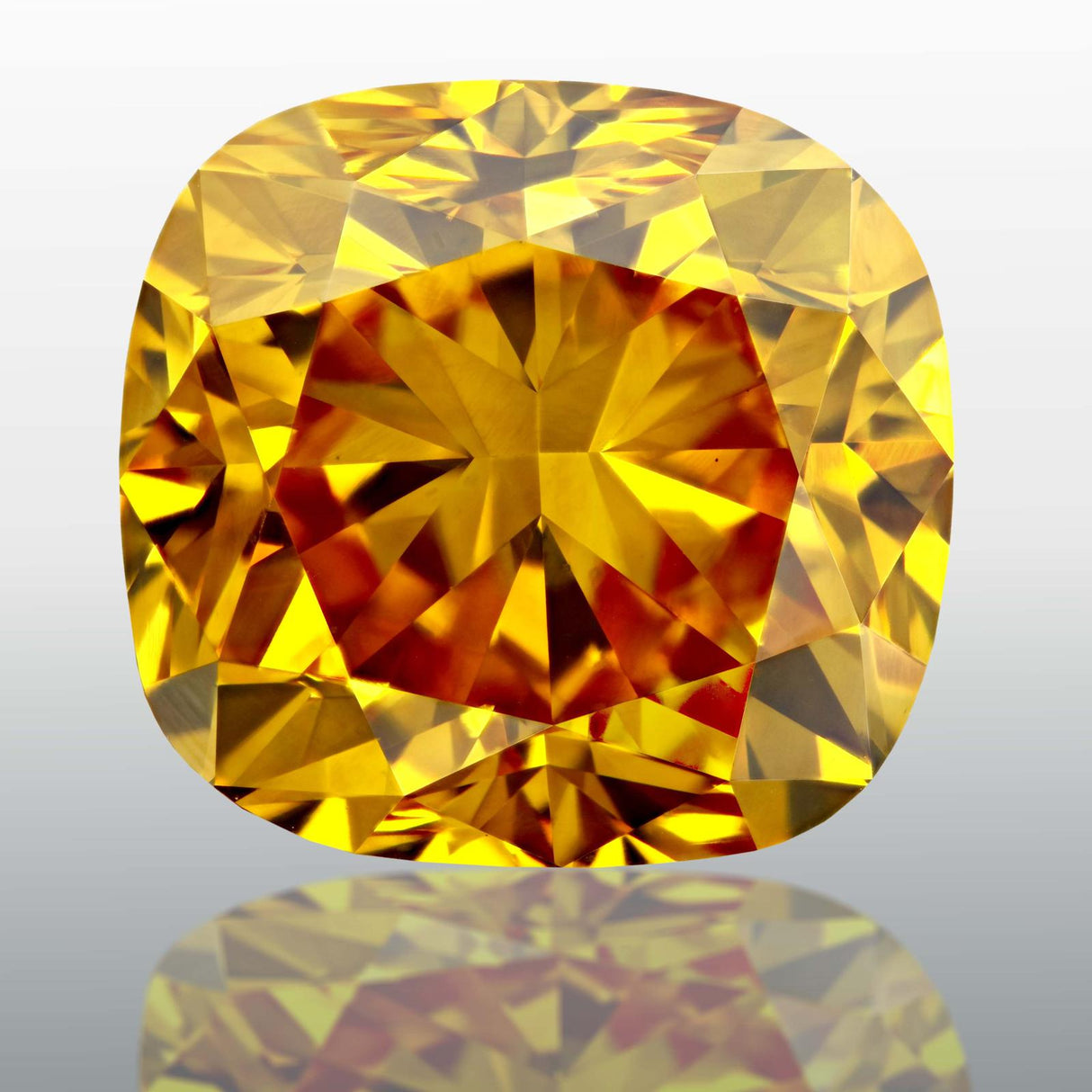 8.78 carat Cushion diamond Yellow VS2