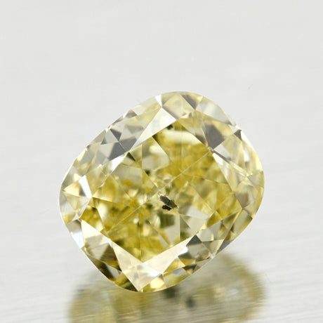 0.70 carat Cushion diamond Yellow I1