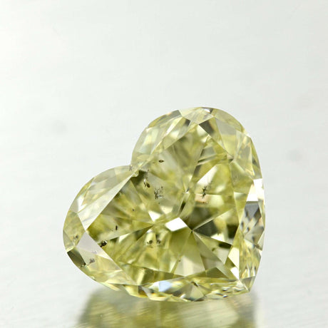 3.02 carat Heart diamond Yellow SI2