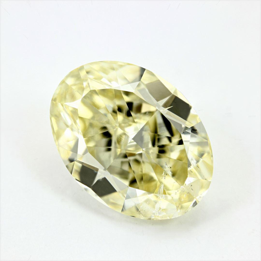 5.40 carat Oval diamond  Yellow SI2
