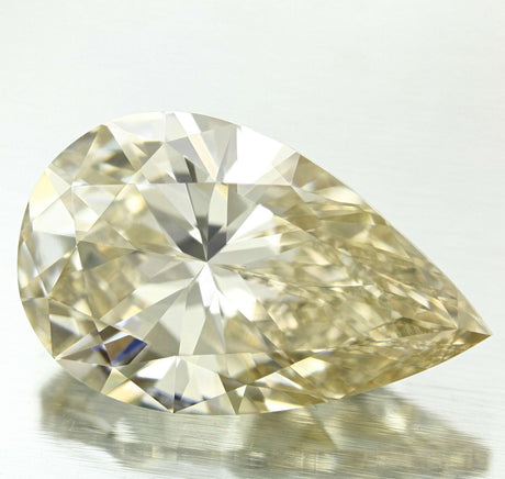 10.13 carat Pear diamond Brown SI1
