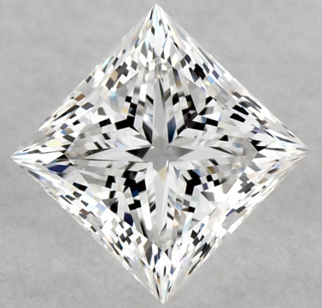 1.27 carat Princess diamond E VS1
