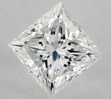 0.80 carat Princess diamond F VVS2