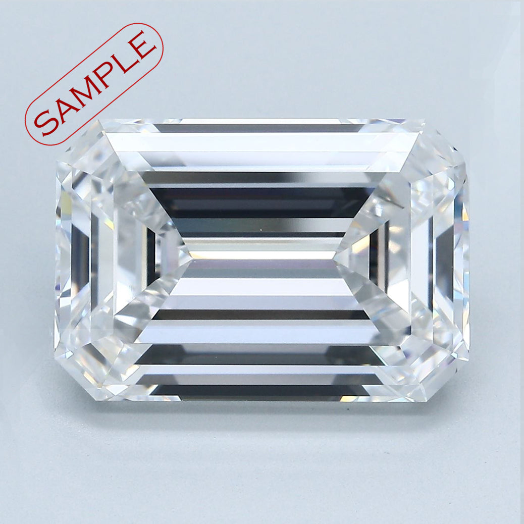 7.02 carat Emerald diamond J  VVS2