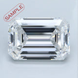 1.56 carat Emerald diamond F  VS1
