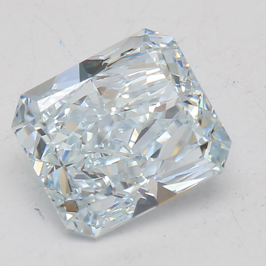 1.64 carat Radiant diamond  Blue VS1