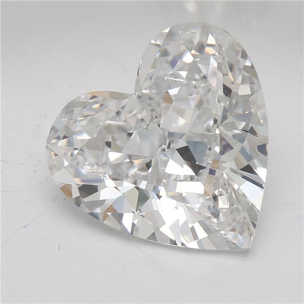 5.04 carat Heart diamond E IF