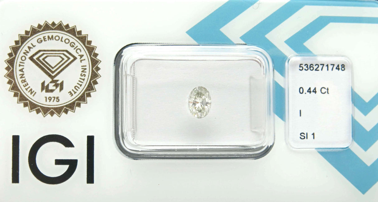 0.44 carat Oval diamond I SI1