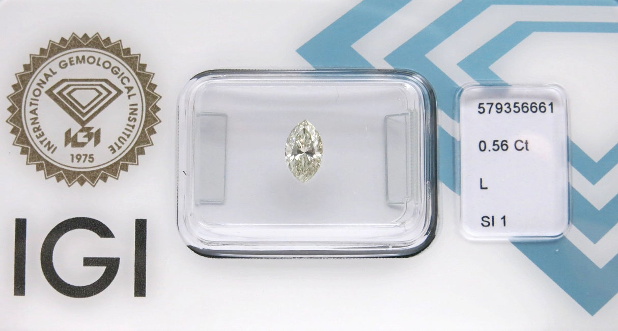 0.56 carat Marquise diamond L SI1