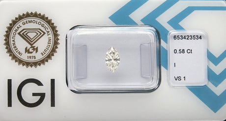 0.58 carat Marquise diamond I VS1