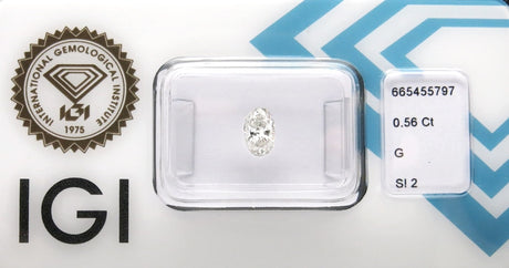 0.56 carat Oval diamond G SI2