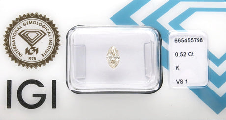 0.52 carat Marquise diamond K VS1