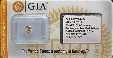 0.52 carat Radiant diamond Brown SI2