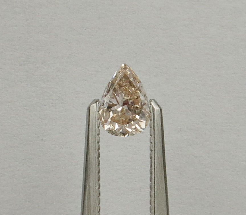 0.42 carat Pear diamond Brown SI2