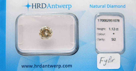 1.12 carat Round diamond Brown SI2