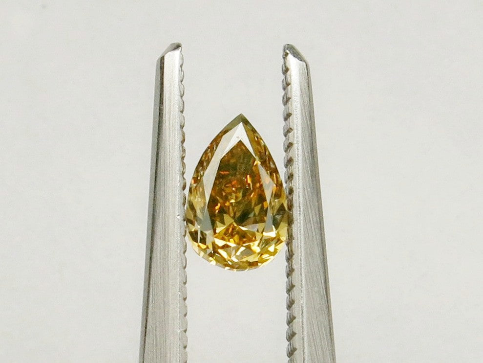0.44 carat Pear diamond  Yellow SI1