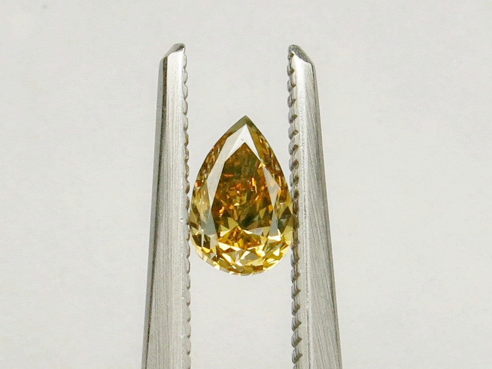 0.44 carat Pear diamond  Yellow SI1
