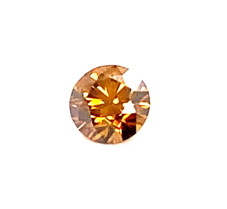 0.53 carat Round diamond Orange SI2