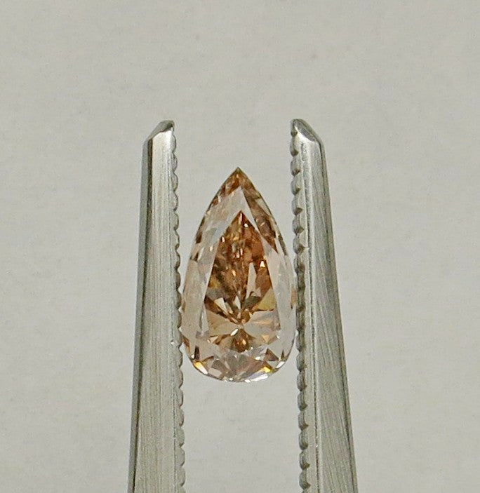 0.50 carat Pear diamond Brown SI1
