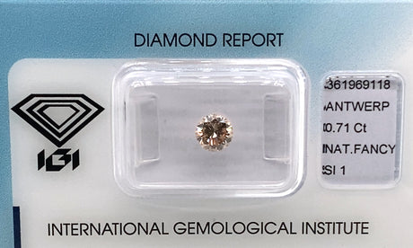 0.71 carat Round diamond Brown SI1