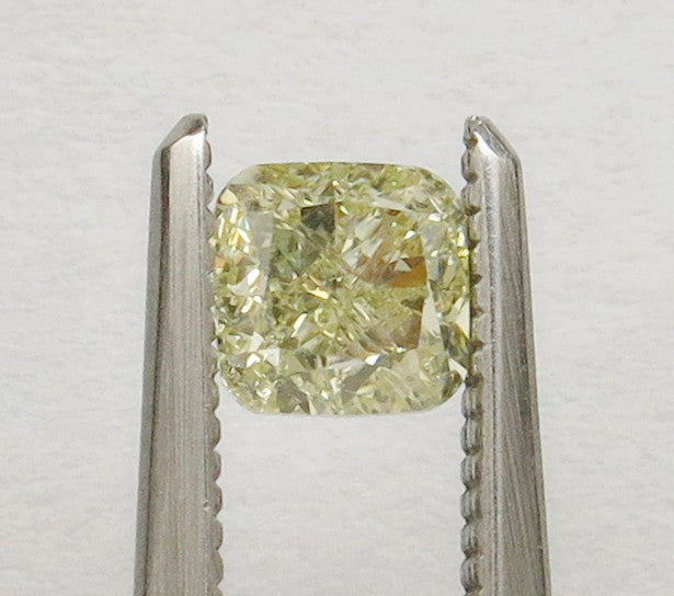 0.68 carat Cushion diamond Yellow SI1