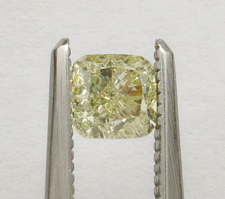 0.68 carat Cushion diamond Yellow SI1