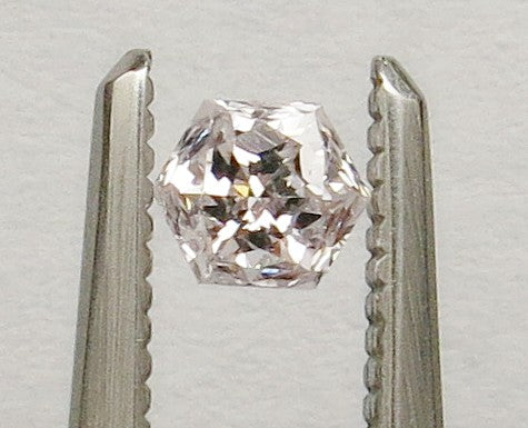 0.22 carat Hexagonal diamond  Pink I1