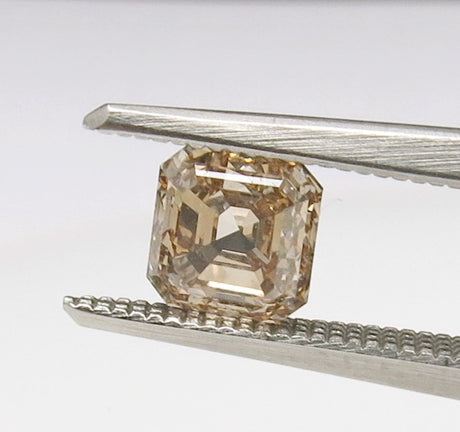 1.24 carat Emerald diamond Brown VS1