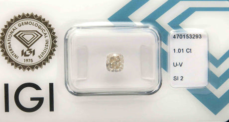 1.01 carat Cushion diamond Brown SI2