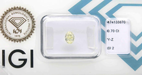 0.70 carat Oval diamond Yellow SI2