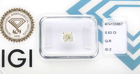 0.83 carat Cushion diamond Yellow SI2