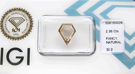 1.27 carat Pear diamond Brown SI2