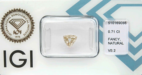 0.71 carat Triangle diamond Brown VS2